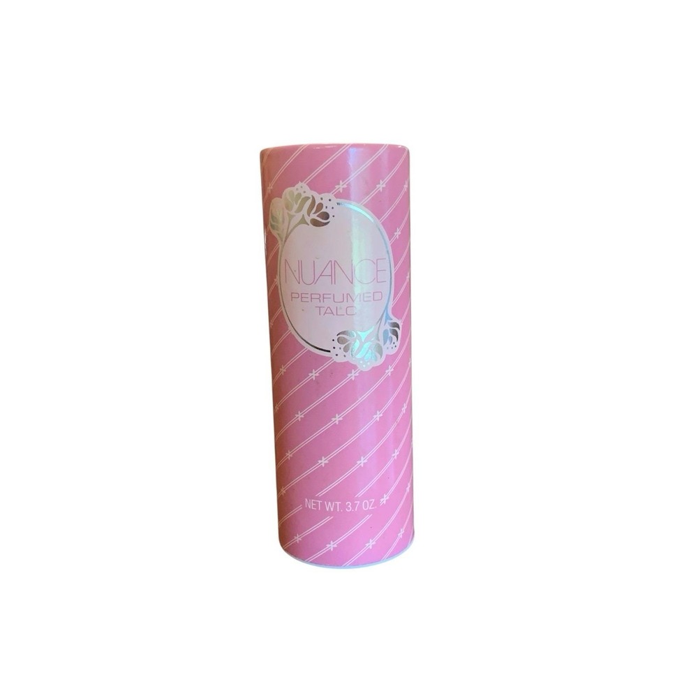 Vintage Coty Nuance Perfumed Talc 3.7 oz. Not Sealed New Rare Pink Bottle
